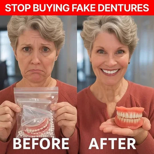 🔥Ends Today: 70% OFF!🦷HazyGalaxy™ Custom-Fit Full Functional Dentures Make you more confident