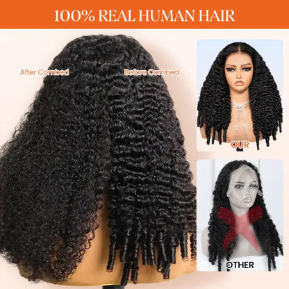 13×6 Glueless Burmese Curly Lace Wig – Pre-Cut Lace, Beginner Friendly, 200% Density