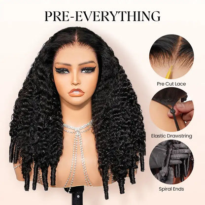 13×6 Glueless Burmese Curly Lace Wig – Pre-Cut Lace, Beginner Friendly, 200% Density