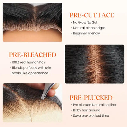 13×6 Glueless Burmese Curly Lace Wig – Pre-Cut Lace, Beginner Friendly, 200% Density