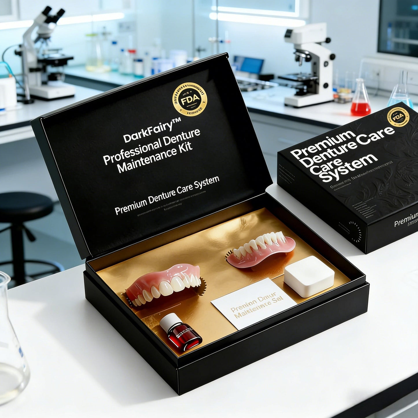 🔥🔥🔥Ends Today: 70% OFF!🦷DarkFairy™ Custom-Fit Full Functional Dentures Make you more confident