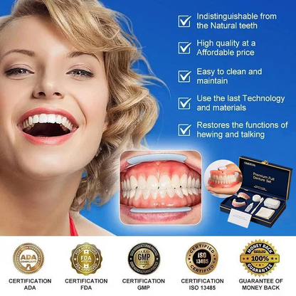 Ends Today: 70% OFF! ⏰ Medical Full Denture with Strong Suctiond🦷